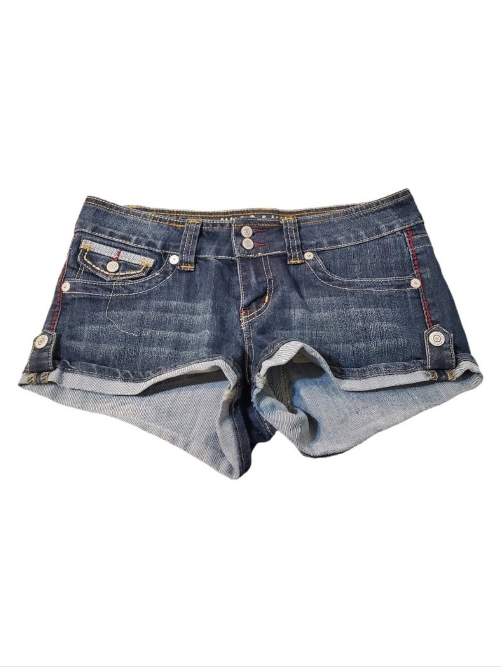 Hydraulic Women's Low-Rise Cuffed Y2K Blue Denim Jeans Size 9